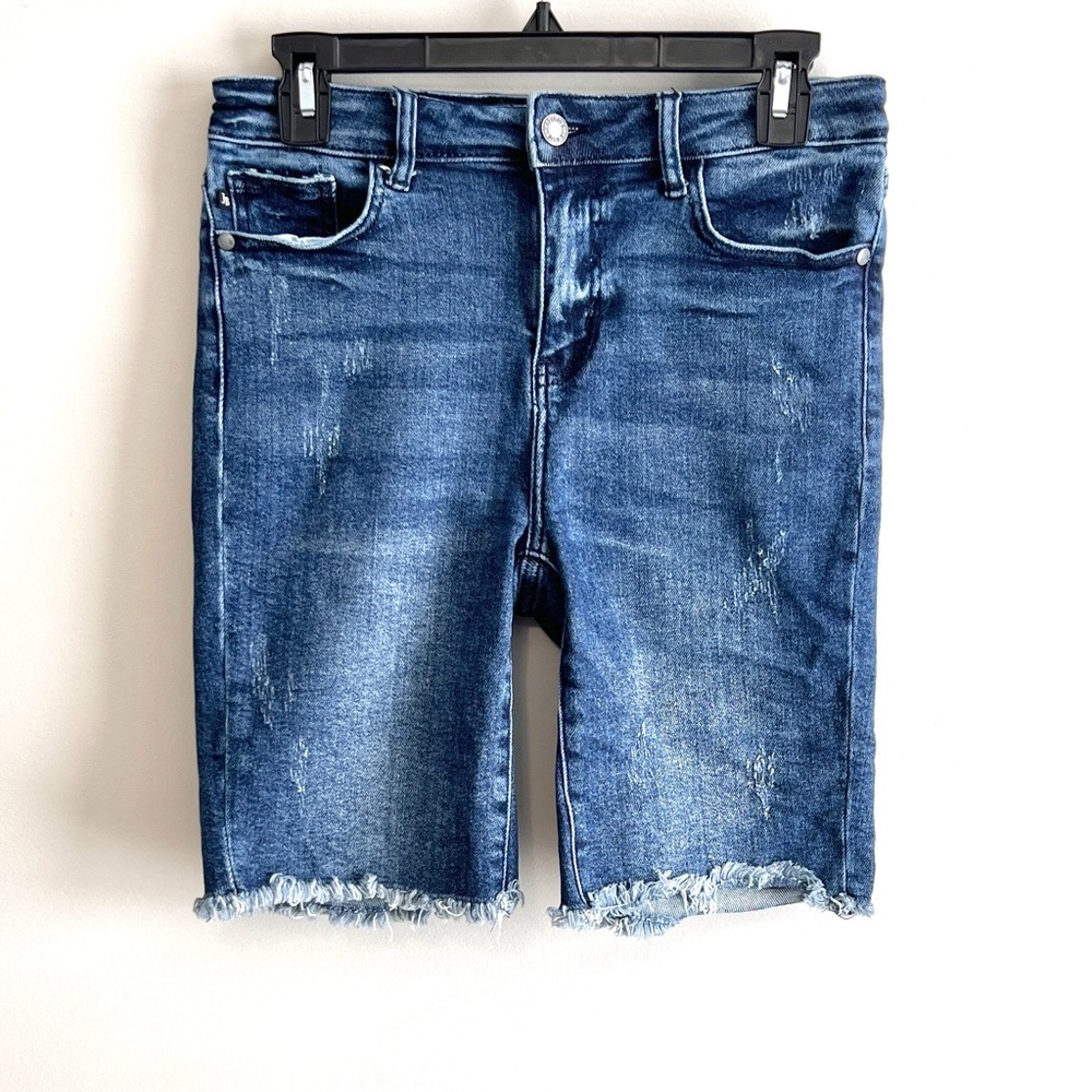 Judy Blue High-Waisted Bermuda Denim Shorts